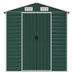 vidaXL Abri de jardin vert 191x555x198 cm acier galvanisé