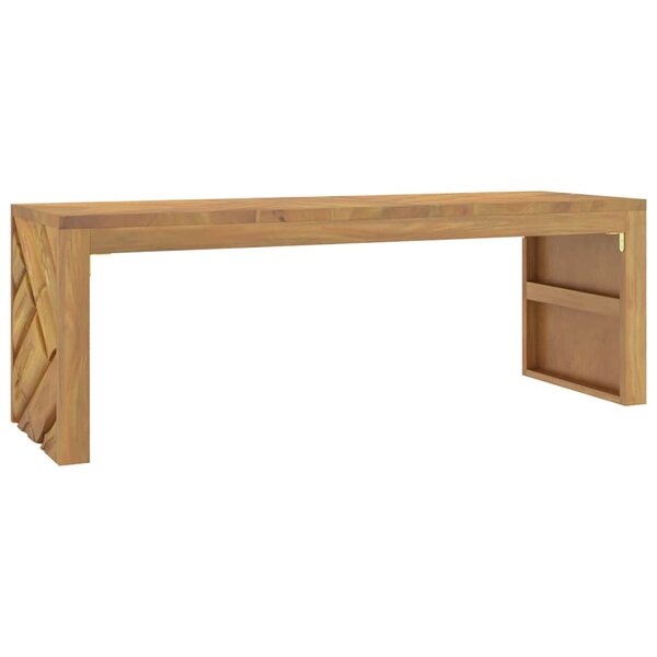 vidaXL Table basse 110x35x38 cm bois massif de teck