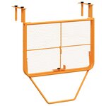 vidaXL Table de balcon Jaune 60x40 cm Acier