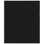 vidaXL Ensemble de meubles de salle de bain Noir Aggloméré