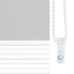 vidaXL Store zèbre gris clair largeur du tissu 145 9 cm polyester