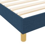 Lit vidaXL bleu 180x200 cm en tissu