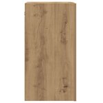 vidaXL Meuble TV chêne artisanal 30 5x30x60 cm bois d'ingénierie