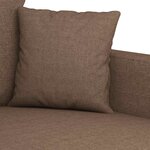 vidaXL Canapé à 2 places Marron 140 cm Tissu