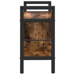 vidaXL Étagère Chêne fumé 75 x 30 x 58 5 cm Bois d'ingénierie