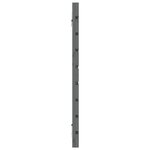vidaXL Tête de lit murale Gris 141x3x63 cm Bois massif de pin