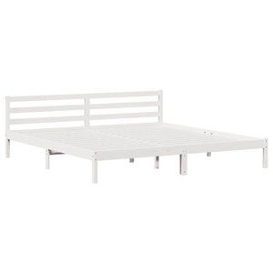 vidaXL Cadre de lit Blanc 225 5 x 185 5 x 69 5 cm Bois de Pin Massif