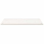vidaXL Dessus de bureau blanc 100x50x2 5 cm bois massif de pin
