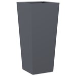vidaXL Jardinière anthracite 35x35x75 cm acier