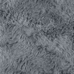 vidaXL Tapis en Fourrure Synthétique de Lapin Olite Anthracite