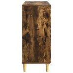vidaXL Buffet Chêne fumé 89 x 34 5 x 80 cm Bois d'ingénierie