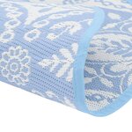 vidaXL Tapis d'extérieur bleu clair Ø160 cm PP