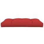 vidaXL Coussin de palette rouge 120x80x12 cm tissu