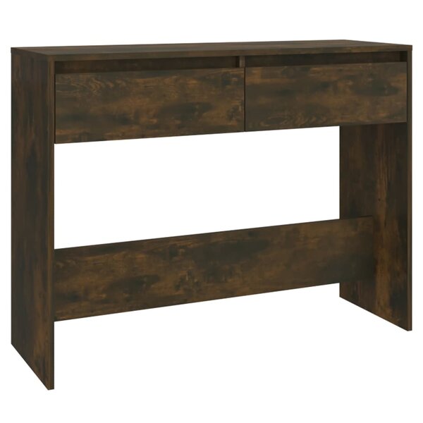 vidaXL Table console chêne fumé 100x35x76 5 cm bois d'ingénierie