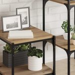 vidaXL Étagère à livres 4 Pièces Marron 40 x 40 x 1 5 cm