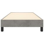 vidaXL Cadre de lit sans matelas gris clair 90x200 cm velours