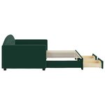 vidaXL Lit de jour avec gigogne et tiroirs sans matelas 90x200 cm