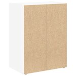 vidaXL Bibliothèque blanc 40x24x52 cm bois d'ingénierie