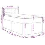 vidaXL Sommier à lattes de lit avec matelas Vert foncé 90x190 cm