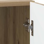 vidaXL Cabinet de chevet Chêne artisanal 43 x 34 5 x 50 cm