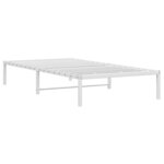 vidaXL Cadre de lit métal blanc 100x200 cm