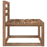 vidaXL Canapé palette de jardin 3 places et coussins vert vif Pinède