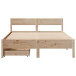 vidaXL Cadre de lit sans matelas 120x190 cm bois de pin massif