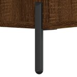 vidaXL Table de chevet chêne marron 40x35x47 5 cm bois d’ingénierie