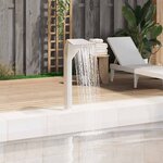 vidaXL Fontaine d'étang Acier inoxydable 50 x 30 x 90 cm Argenté