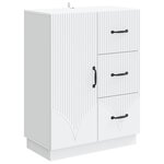 vidaXL Buffet Blanc 66 x 34 5 x 87 cm Bois d'ingénierie