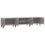 vidaXL Meuble TV sonoma gris 180x31 5x40 cm bois d'ingénierie
