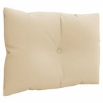 vidaXL Coussins de palette 3 Pièces beige tissu