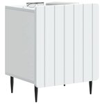 vidaXL Cabinet de chevet Blanc 43 x 34 5 x 52 cm Bois d'ingénierie