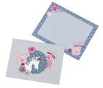 Lot de 12 cartes d'invitation Licorne avec enveloppes et boite de rangement