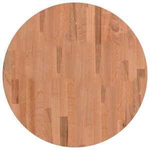 vidaXL Dessus de table Ø60x2 5 cm rond bois massif de hêtre