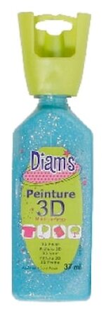 Peinture Diam's 3D 37 ml Glacé Bleu Lagon