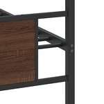 vidaXL Cadre de lit sans matelas chêne marron 80x200cm bois ingénierie
