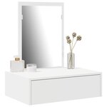vidaXL Table de Toilette Blanc 60 x 40 x 70 cm Bois d'ingénierie