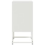 vidaXL Table de chevet blanc 36x39x78 cm acier