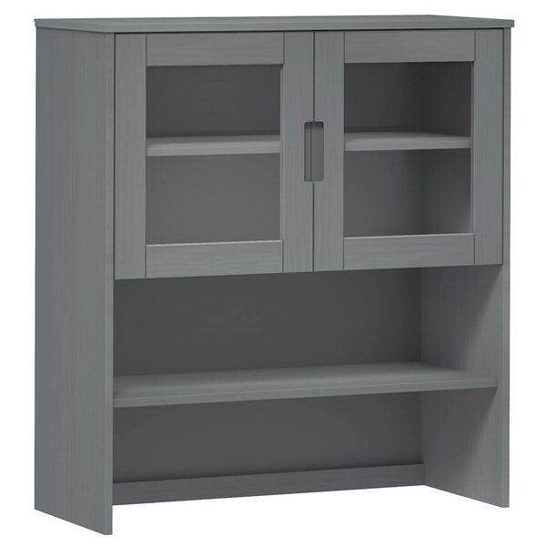 vidaXL Dessus de buffet MOLDE Gris 90x35x100 cm Bois massif de pin
