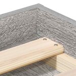 vidaXL Cadre de lit sans matelas sonoma gris 140x190 cm