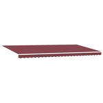 vidaXL Auvent manuel rétractable bordeaux 600x300 cm
