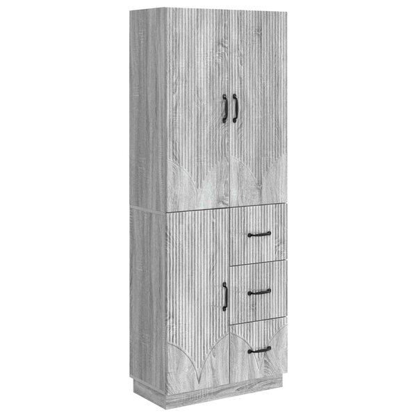 vidaXL Ensemble de Meubles 2 Pièces Sonoma gris Bois d'ingénierie