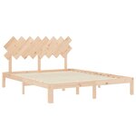 vidaXL Cadre de lit sans matelas 160x200 cm bois massif de pin