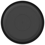 vidaXL Plateau à fleurs rond 24 Pièces Noir Ø 19 x 2 cm Plastique