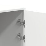 vidaXL Armoire de rangement blanc 40x45x103 5 cm bois d'ingénierie