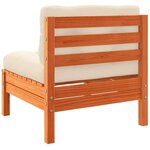 vidaXL Canapé de jardin sans accoudoirs coussins 2 Pièces bois massif pin