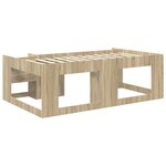 vidaXL Cadre de lit pour enfants avec rangement Chêne Sonoma