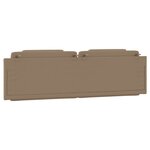 vidaXL Coussin de tête de lit Viana cappuccino 180 cm similicuir