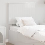 vidaXL Tête de lit Blanc Brillant 75 cm Bois d'ingénierie
